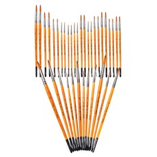 MOMO商店 油畫用圓頭筆刷, 36個, 1~12號