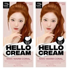mise en scene 魅尚萱 Hello Cream染髮霜, 10WC(浪漫暖珊瑚), 2盒