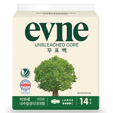 evne Core護翼型衛生棉, 1組, 14入, 大型