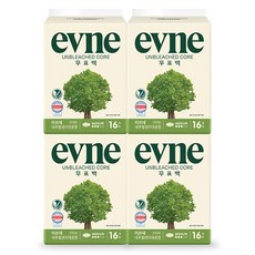 이브네 무표백 코어 생리대, 중형, 16개입, 4개
