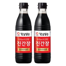 청정원 두번달여 더 진한 진간장, 500ml, 2개