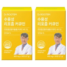 닥터루템 정품 수용성 리포좀 커큐민, 30정, 2개