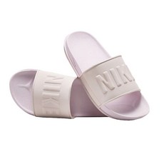 NIKE 耐吉 男女通用 OFFCOURT SLIDE 拖鞋 BQ4632, BARELY ROSE + BRLY RS-PNK OXFRD, 240