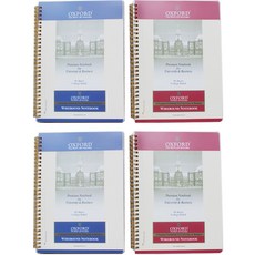 OXFORD PP 口袋經典線圈左翻筆記本 A5 80張, 隨機出貨, 4個