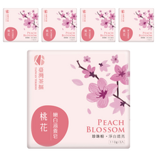 TAIWAN TEKHOO 臺灣茶摳 桃花嫩白滋潤皂, 15個, 110g