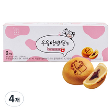 HWA KWA BANG 牛奶安格斯麵包草莓 9入, 4個, 315克