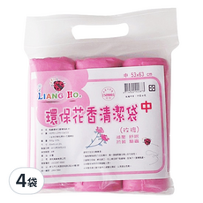 LIANG HO 良和 環保花香清潔袋, 20L, 4袋