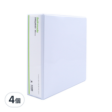 Self-made 3孔D型活頁夾 A4 7cm 白色, 4個