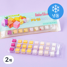 레인보우큐브 과채담은 레인보우 큐브 MIX (냉동), 80g, 2개