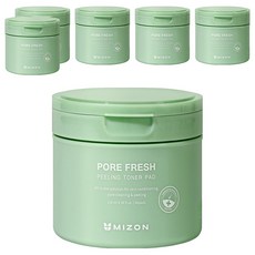 MIZON 毛孔清爽去角質化妝水棉片 60p, 60枚入, 6個