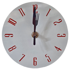 iINDOORS 英倫家居 金屬餐具時鐘 直徑30cm, 彩色