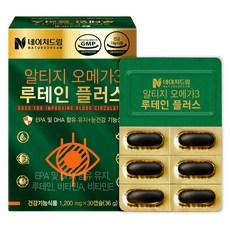 NATURE DREAM rTG Omega-3葉黃素Plus膠囊, 30顆, 1200mg, 1個