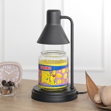 하리보 자캔들 + 플레인 캔들워머 + 전구 2p 세트, 블랙, 레몬프루츠