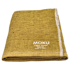 kontex MOKU 浴巾，60x120 厘米，100%棉, 芥末黃, 1條