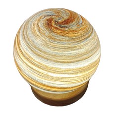 夢幻星球小夜燈, 實木玻璃LED電子元件, 燈罩直徑12cm, 朝霞