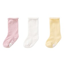 점핑칙피 여아용 무압박 롤링 니삭스 3족 세트