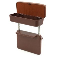 3S 中控扶手箱墊 & 收納側邊袋 扶手, 棕色, 1個