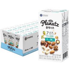 플래너츠 7넛츠 언스위트 두유, 190ml, 24개