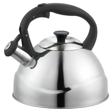 SUNB.W 秦博士 304不鏽鋼廣底笛音壺 SKB300D, 銀色, 3L, 1個