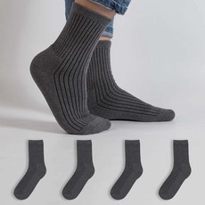 시너싹스 남성용 골지 파일 쿠션 양말 5켤레