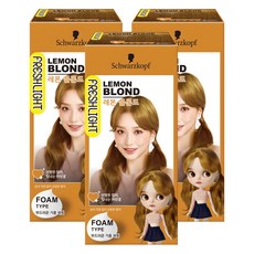 FRESHLIGHT 富麗絲 FRESHLIGHT泡泡染髮劑, 檸檬亞麻色, 3盒