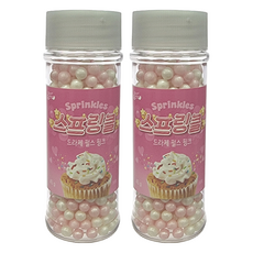 브레드가든 스프링클 드라제 펄스 핑크, 45g, 2개