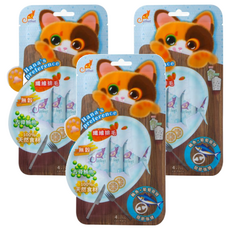 Catfeet 哈娜最愛好吃肉泥, 鮪魚 + 葡萄糖胺, 60g, 3袋