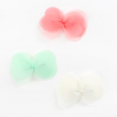 chenny bongbong 蝴蝶結造型髮夾3件組