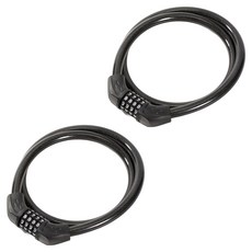 LIVESPO 4位數密碼鎖 自行車鎖 防盜鎖, 單一顏色, 2個