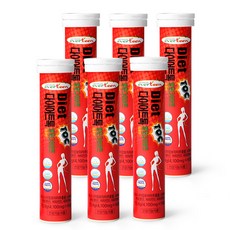 everteen 藤黃果美體維他命發泡錠 石榴口味, 73.8g, 6瓶