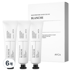 AVCA 馥郁香氛護手霜 純白麝香, 6個, 50ml