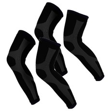 LEADER X XW-03進化版X型運動壓縮護膝腿套, 黑色, 2雙