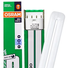 오스람 FPL 삼파장 45W 형광등 전구 DULUX L, 주광색, 1개
