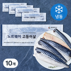노르웨이 고등어살 (냉동), 10개, 160g