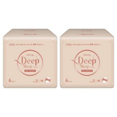 Liberty ORGANATURE Deep Sleep韓國產夜用褲型衛生棉, 2包, 6片, M(85~95cm)