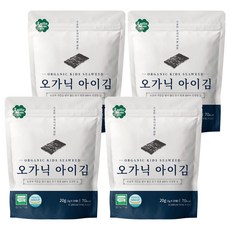 룰루맘 오가닉 아이김 20봉, 김맛, 20g, 4개