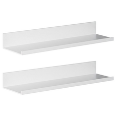 太空鋁牆上床頭置物架 60cm 2個 白色