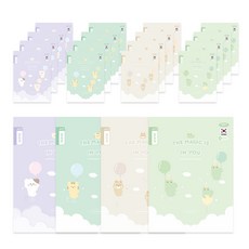 PENPIA 1000小學皇家筆記本聯絡本 男童用, 隨機發貨, 20個