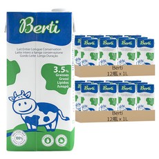 Berti 歐洲寶貝優質保久牛乳, 24瓶, 1L