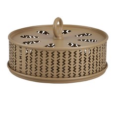 WellHike 玩客 可懸掛金屬鏤空蚊香盤 135 x 65mm 卡其色