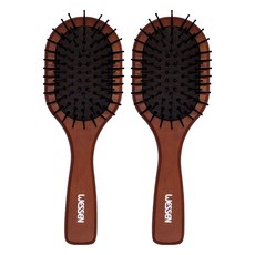 WESSEN 核桃木槳型Pla Pin髮梳, 自然木頭色, 2支