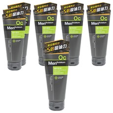 MENTHOLATUM 曼秀雷敦微米勁炭男性洗面乳，雙倍活性碳，緊緻毛孔，減少油光, 100g, 6條