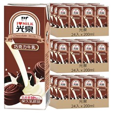 光泉 巧克力牛乳, 200ml, 72入