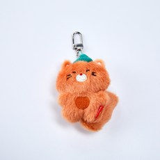 버터 포레스트카페 감지 미니키링, 8cm, 오렌지, 1개