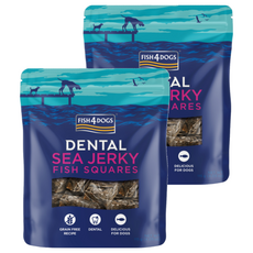 FISH4DOGS 潔牙魚皮點心 方塊酥, 魚皮, 115g, 2包