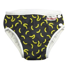 ImseVimse 瑞典超彈性防漏游泳尿褲 黑色香蕉, M(7~10kg), 1件