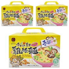 豐滿生技 博士紅薑黃雞絲麵 (香菇風味) (75公克x4份) 全素, 300g, 3盒