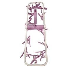 Little Pink Rabbit 粉彩小兔 長形12夾折疊衣架 LF0008 37 x 11.5 x 12cm, 紫色, 1個