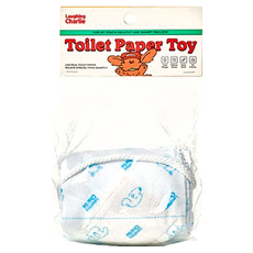 Laughing Charlie 狗狗衛生紙嗅覺玩具, 柔軟雙面刷毛絨材質, 無棉花填充物, 幼兒安全魔鬼氈, 300cm, 白色, 1個