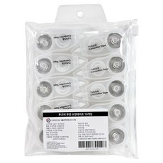 투코비 수정테이프 10개, 투명, 1세트